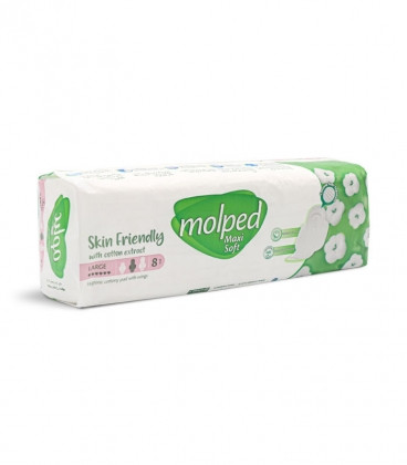 نوار مولپد سایز لارج کتانی ساده