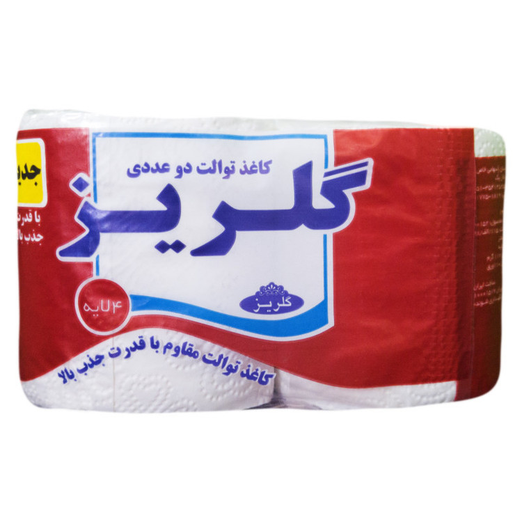 دستمال توالت دو قلو گلریز