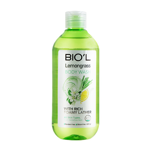 شامپو بدن شفاف با عصاره لمون گرس بیول برای انواع پوست 400 میل