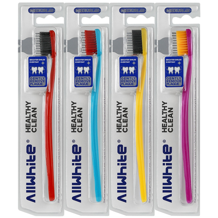 آل وایت - مسواک هلسی کلین مدیوم قابدار