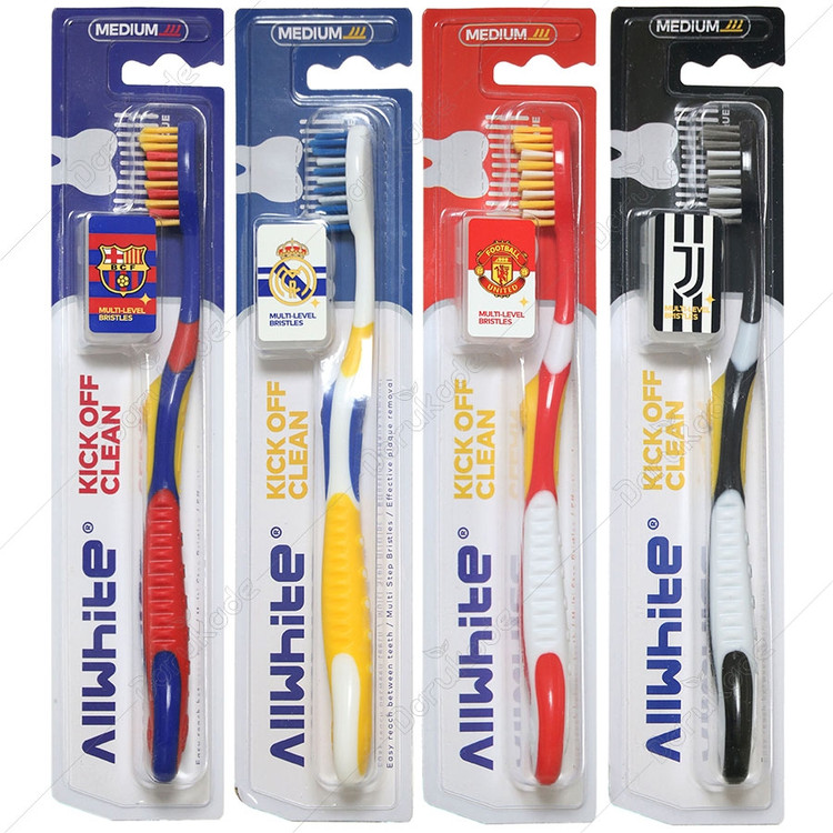 آل وایت - مسواک کیک آف کلین مدیوم قابدار