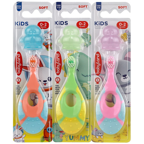 مسواک یادگیری قابدار 0-2 سال بیبی لند