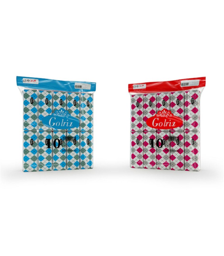 دستمال ۲۰۰ برگ طرح دیاموند ۱۰ عددی گلریز