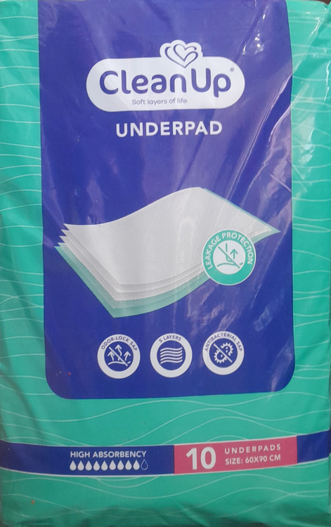 Clean Up Underpad (Dresset) 90*60 (Pack of 10 - First Grade)